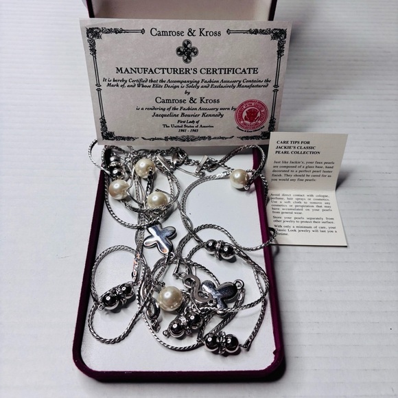 CAMROSE & KROSS JBK COLLECTION Sterling Plated Long Necklace - Picture 4 of 6